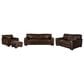Bordeaux & Co Maxi 4-Piece Stationary Leather Living Room Set in Madison Espresso, , large