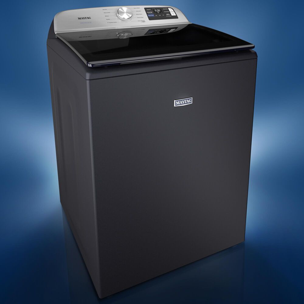 Maytag 5.3 Cu. Ft. Top Load Smart Washer with Extra Power in Midnight Steel, , large