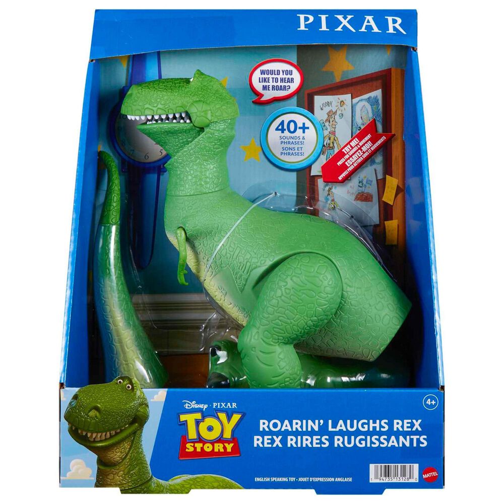 Disney Toy Story Roaring Laughs Rex Action Figure in Green, , large