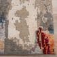 Rizzy Evolution Yellow, Red, Orange, Blue, Grey, Beige and Ivory 8" x 10" Area Rug, , large