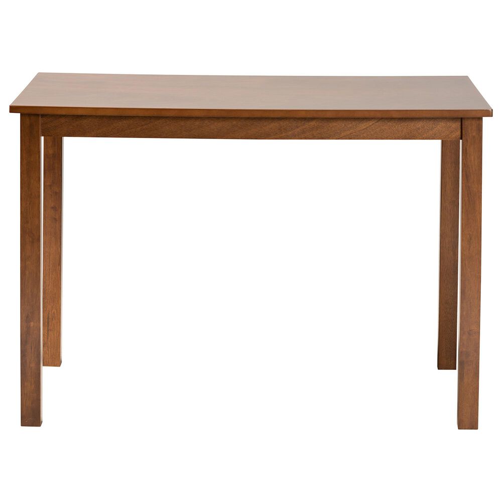 Baxton Studio Eveline Dining Table in Walnut Brown - Table Only, , large