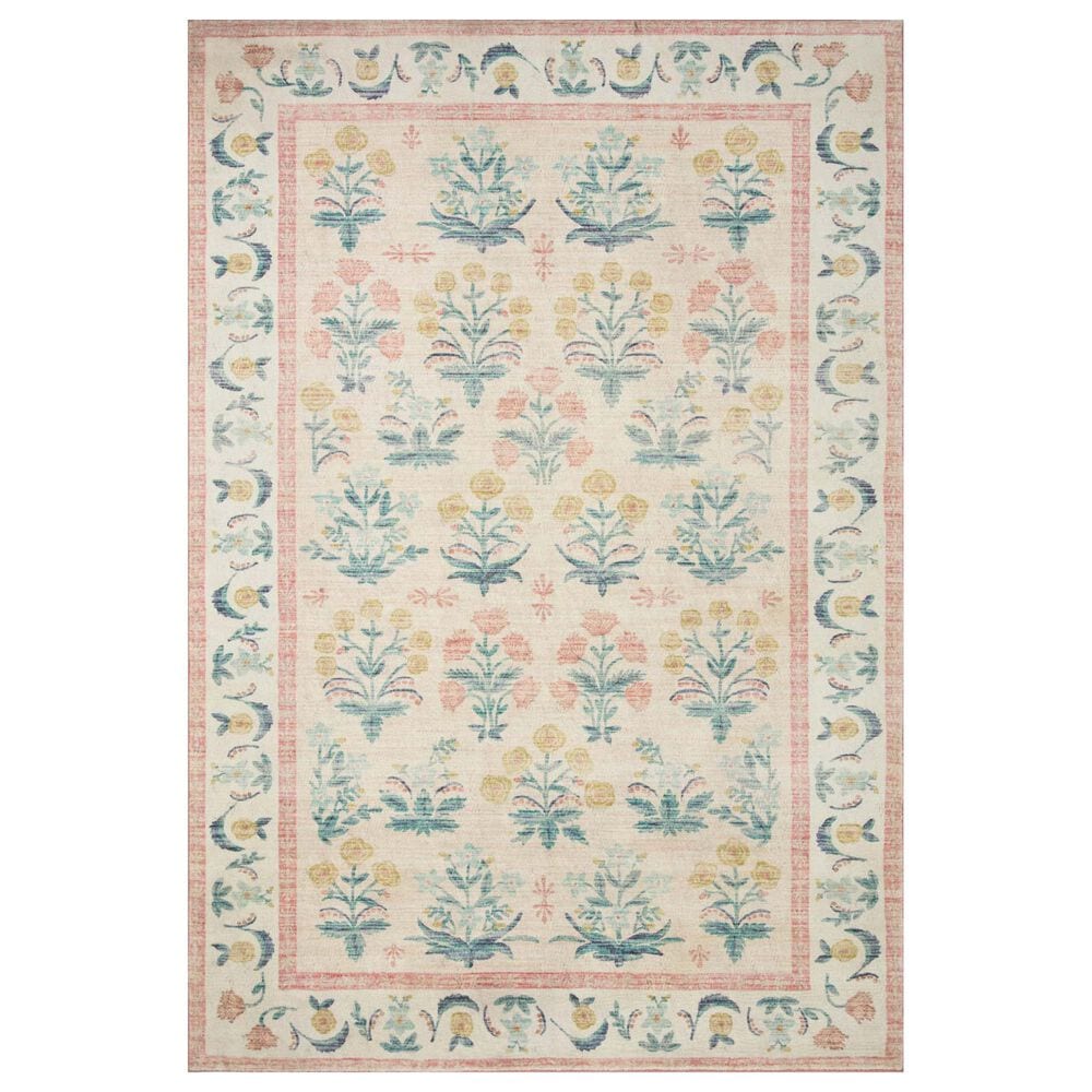 Rifle Paper Co Eden Mughal Rose 2"6" x 9"6" Blush Runner, , large