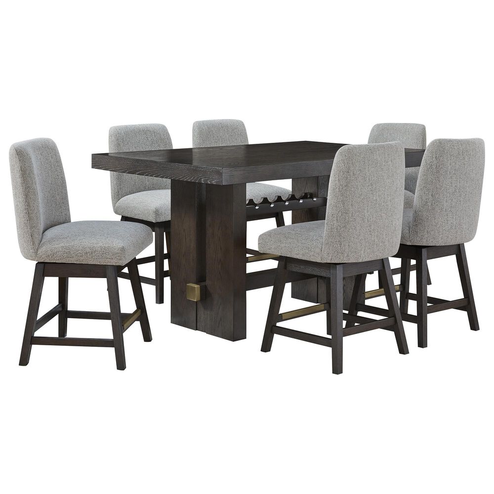 Millenium Burkhaus Counter Table and 6 Stools, , large