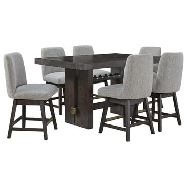 Millenium Burkhaus Counter Table and 6 Stools, , large