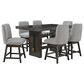 Millenium Burkhaus Counter Table and 6 Stools, , large