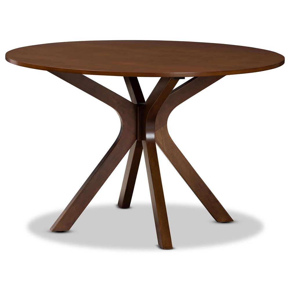 Baxton Studio Jana 7-Piece Dining Set in Grey/Walnut Brown, , large