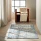 Nourison Rush 3"2" x 5" Ivory and Blue Area Rug, , large