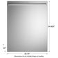 Monogram Minimalist 24" Smart Fully Integrated Dishwasher in Stainless Steel, , large