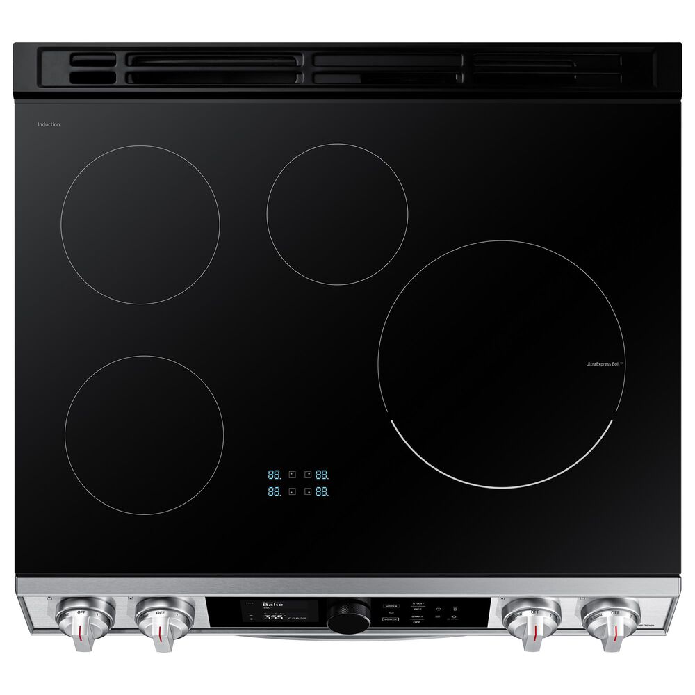 Samsung 6.3 Cu. Ft. Slide-In Dual Door Induction Range with Wi-Fi and Air Fry in Stainless Steel, , large