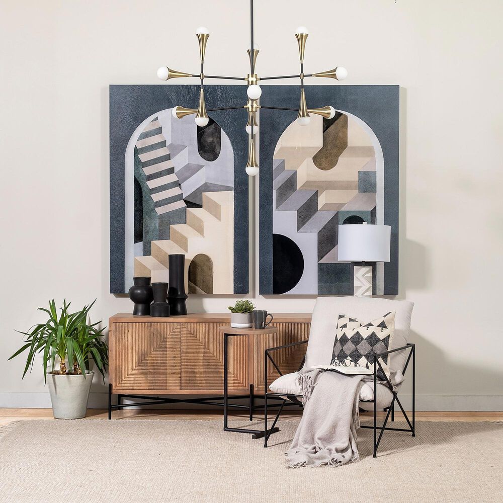 Mercana Ballatine I Accent Table in Black and Brown, , large