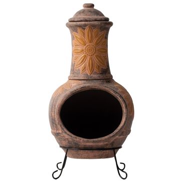 Alfresco Home Large Girasole Chiminea in Tierra Naranja, , large