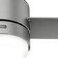 Hunter Gilmour 44" Outdoor Ceiling Fan with LED Lights in Matte Silver, , large
