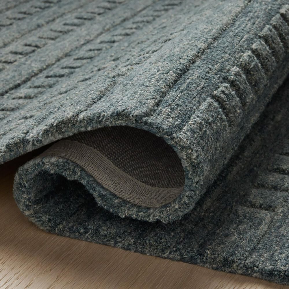 Chris Loves Julia x Loloi Bradley 5&#39; x 7&#39;6&quot; Teal Area Rug, , large