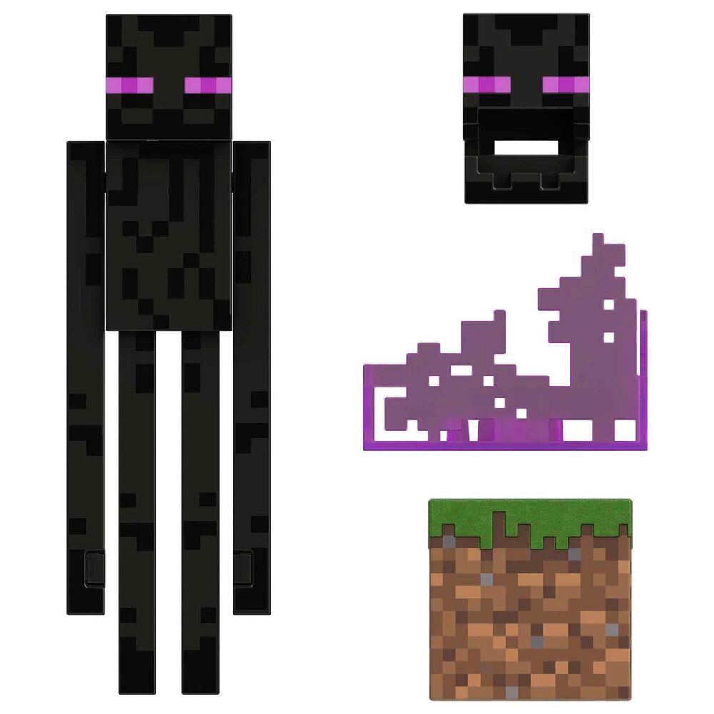 Mattel Mine Craft Diamond Level Enderman Action Figure, , large