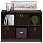 HOMLUX 6-Cube Bookshelf Bookcase with Storage Bins in Columbia Walnut, , large
