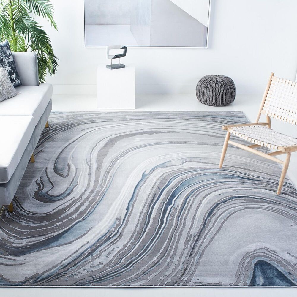 Safavieh Craft CFT845M 8&#39; x 10&#39; Blue and Grey Area Rug, , large