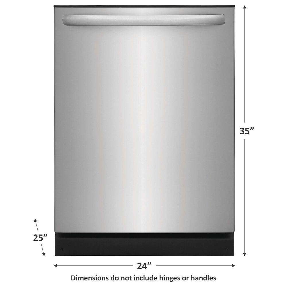 Frigidaire 24" BuiltIn Dishwasher with DishSense and MaxDry in Stainless Steel Shop NFM