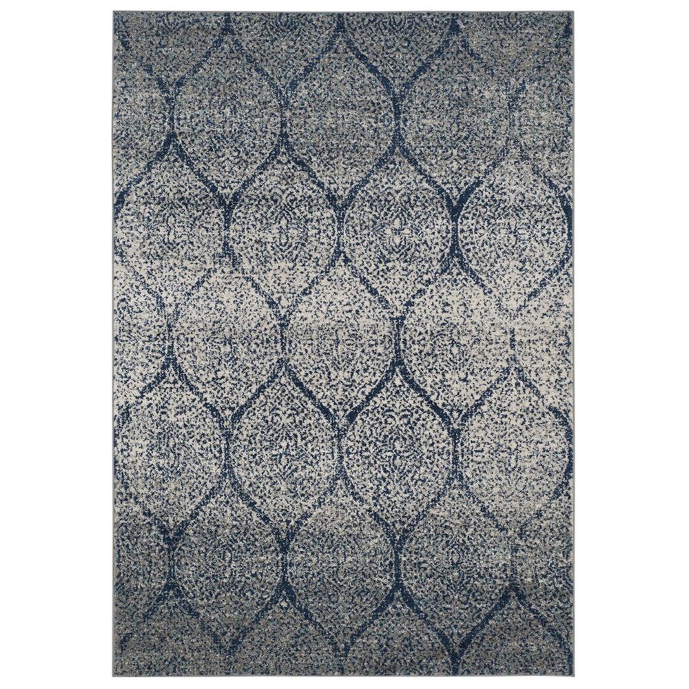 Safavieh Madison MAD604G-5 5&#39;1&quot; x 7&#39;6&quot; Navy/Silver Area Rug, , large
