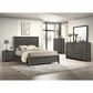Crown Mark Valor Queen Panel Bed in Grey, , large