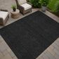 Dalyn Rug Company Soft Essentials Solid Black 10" x 14" Area Rug, , large