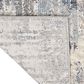 Nourison Infinity IFN04 2"2" x 7"6" Ivory, Grey and Blue Runner, , large
