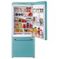 Unique Appliances Classic Retro 18 Cu. Ft Bottom Freezer Refrigerator in Ocean Mist Turquoise, , large