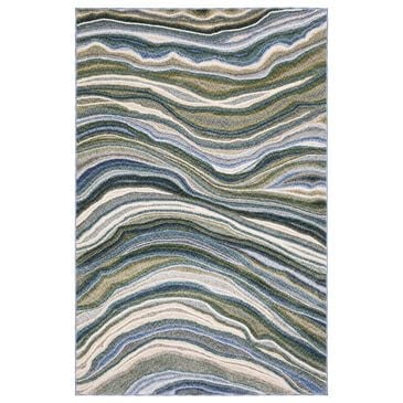 Oriental Weavers Tisdell Green and Blue 7"10" x 10"10" Area Rug, , large