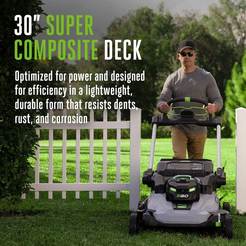 EGO Power+ 30" Super Composite Deck Battery-Powered Self-Propelled Mower with Dual Motor Kit, , large