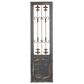 Maple and Jade 57" x 16" Gate Wall Decor in Dark Gray and Brown, , large