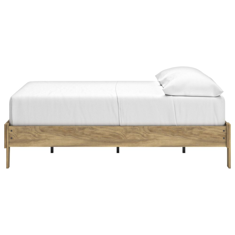 Ashley Bermacy Full Platform Bed in Light Brown, , large