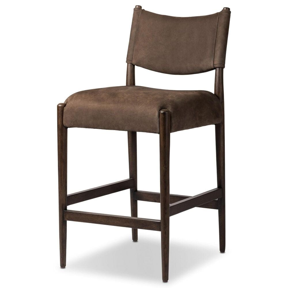 Four Hands Jayla Counter Stool in Burnt Oak, , large