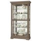 Howard Miller Tyler V Curio Cabinet in Aged Grey, , large