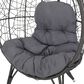 Hearth and Haven Gianni Outdoor Teardrop Chair in Gray, , large