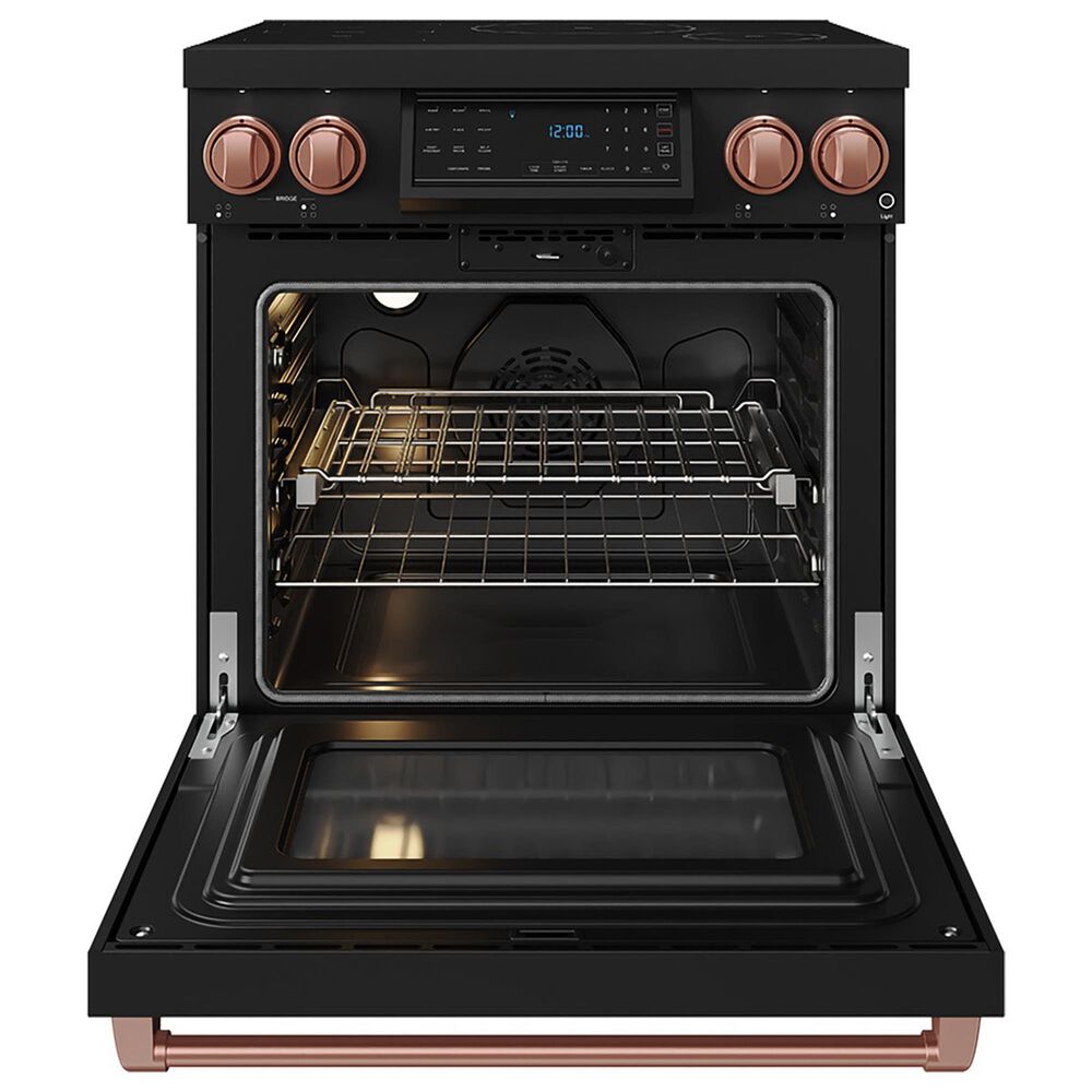 Thor Kitchen Gordon Ramsay 4.8 Cu. Ft. Professional Induction Range with Rose Gold Handle Kit in Black, , large