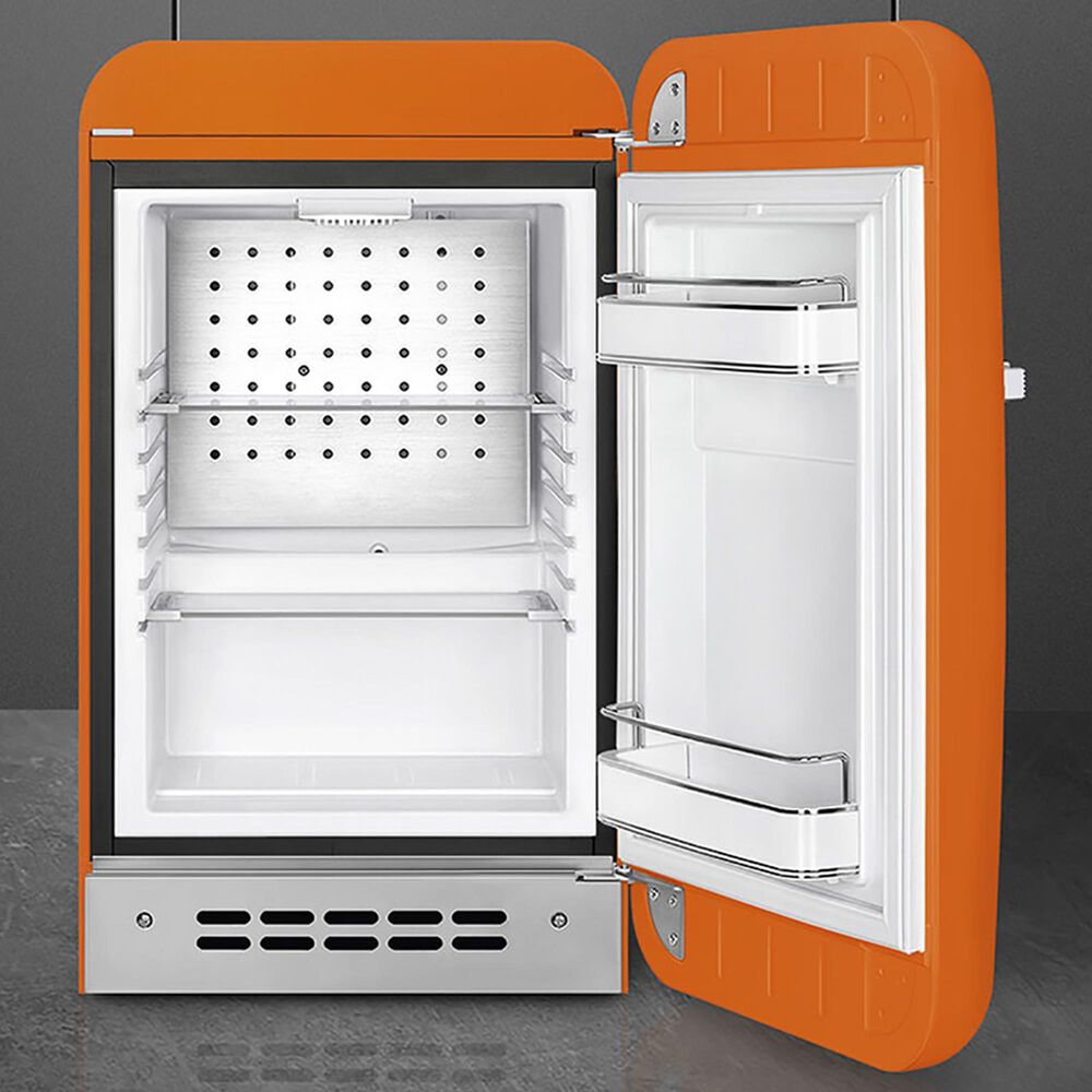 SMEG 1.34 Cu. Ft. Freestanding Compact Refrigerator with Right Handle in Orange, , large