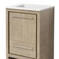 Lexora Home Lafarre 24" Single Bathroom Vanity in Rustic Acacia with 2 cm White Quartz Top and Rectangular Sink, , large