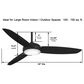 Minka-Aire Concept IV 54" Ceiling Fan with LED Light in Coal, , large