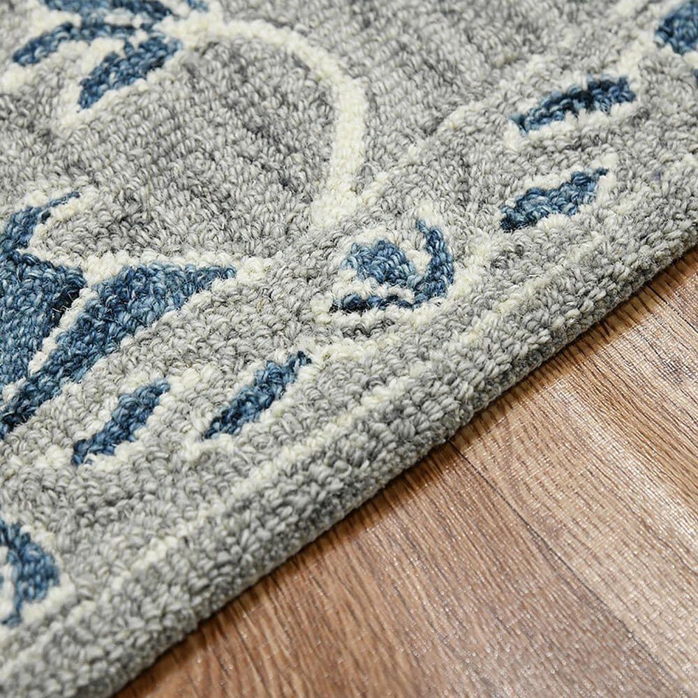Amer Rugs Romania 2&#39; x 3&#39; Gray and Blue Area Rug, , large