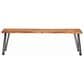 Pacific Landing Murphy Dining Bench in Natural Acacia and Gunmetal, , large