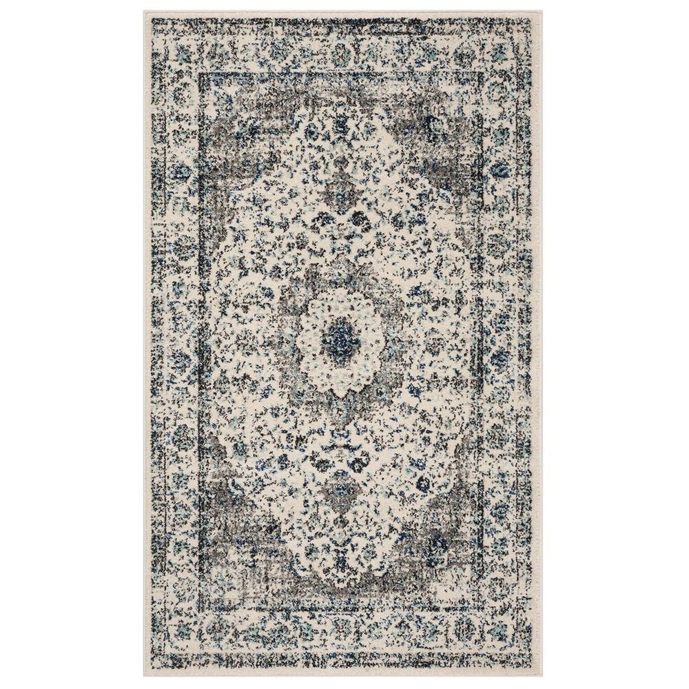 Safavieh Evoke EVK220D-4 4&#39; x 6&#39; Grey/Ivory Area Rug, , large