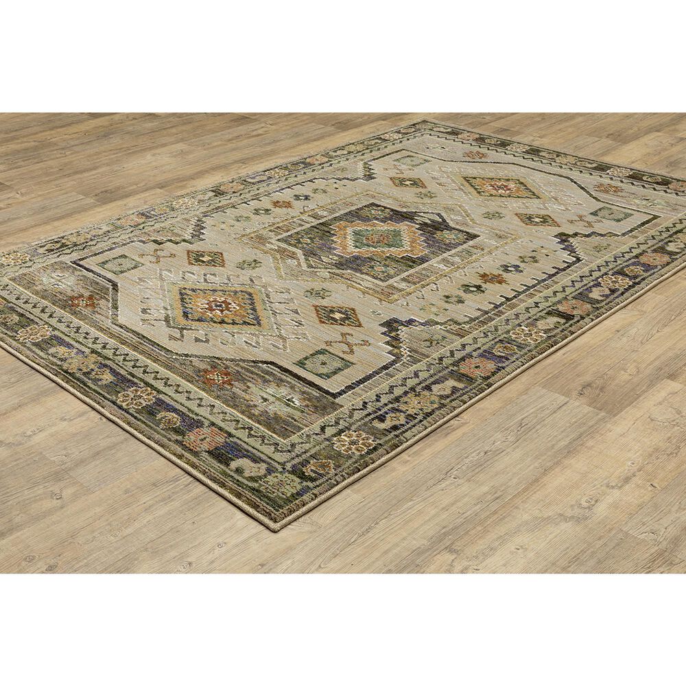 Oriental Weavers Andorra 10&#39; x 13&#39;2&quot; Green and Multicolor Area Rug, , large