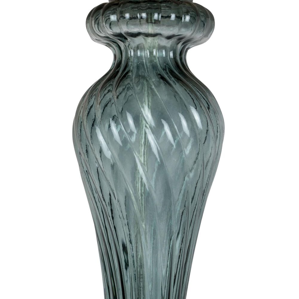 LumiSource Windsor Table Lamp in Clear Turquoise and Polished Nickel (Set of 2), , large