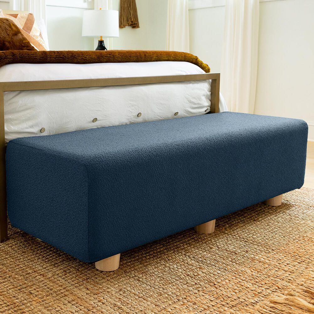 Jaxx Caya 4-In-1 King Bed Bench in Navy, , large