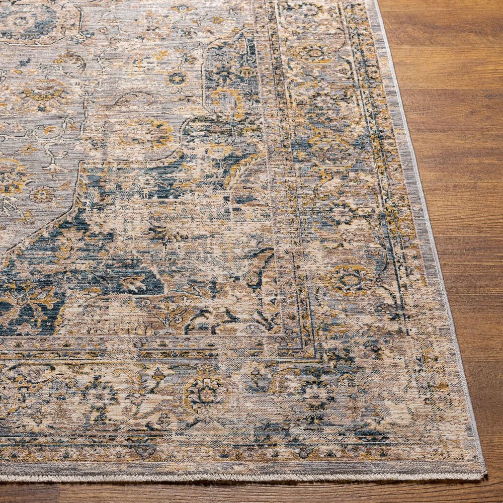 Surya Aspendos 9&#39; x 12&#39;2&quot; Beige, Blue, Charcoal, Cream, Denim, Gray, Ink Blue, Mustard and Taupe Area Rug, , large