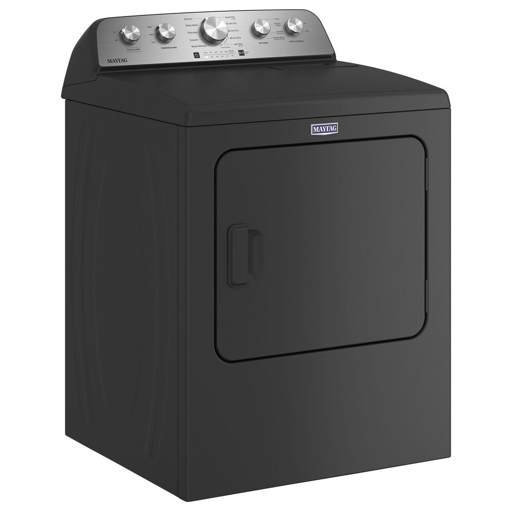Maytag 7.0 Cu. Ft. Front Load Gas Dryer with Steam-Enhanced Cycles in Volcano Black, , large