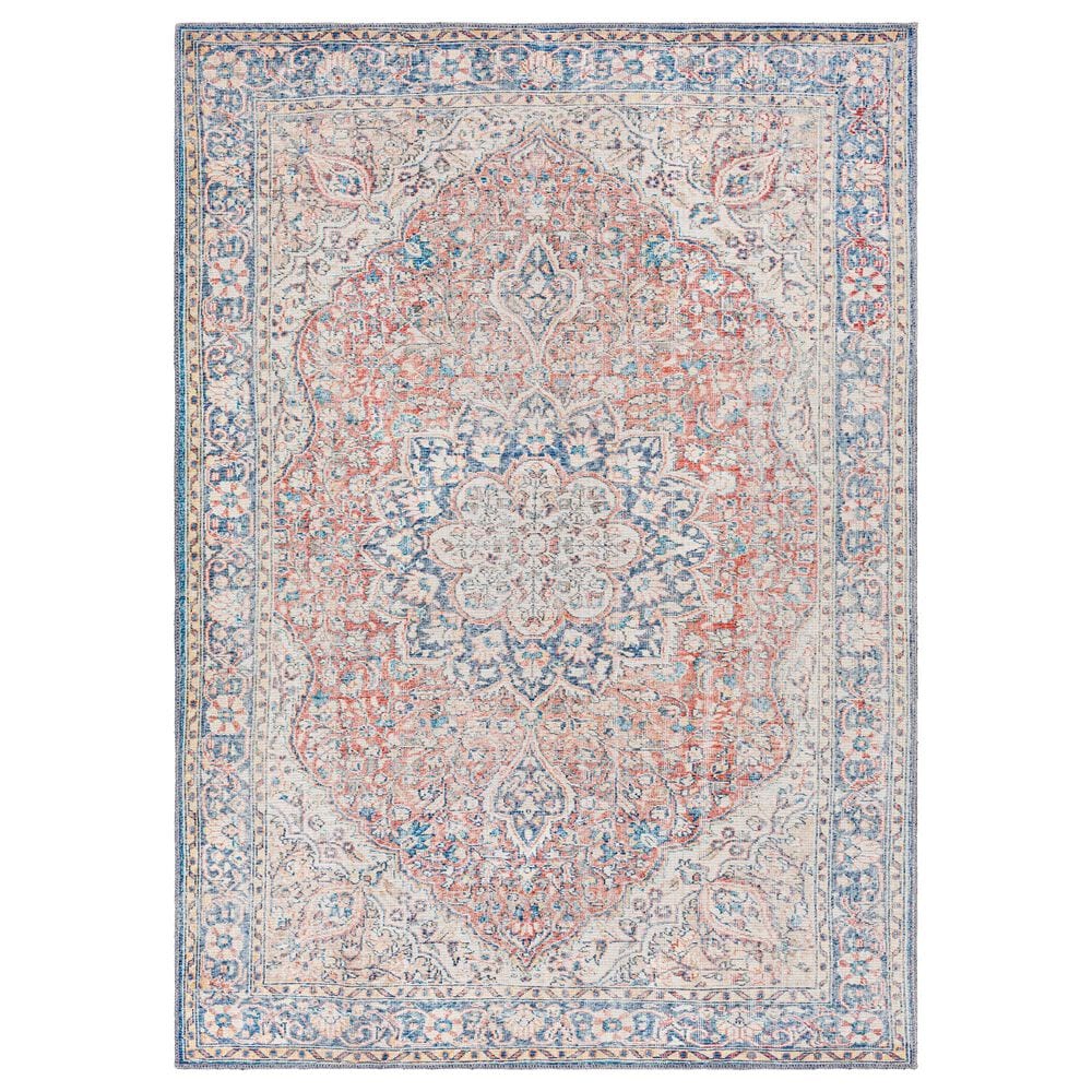 Surya Colin 5"3" x 7"3" Red, Blue, Tan, Yellow and Cream Area Rug, , large