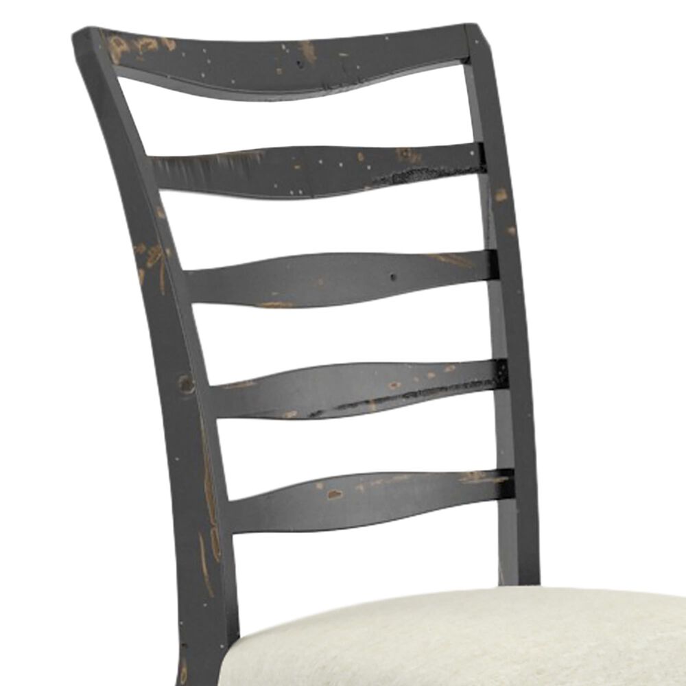 Declan Dining Champlain Side Chair in Distressed Black, , large