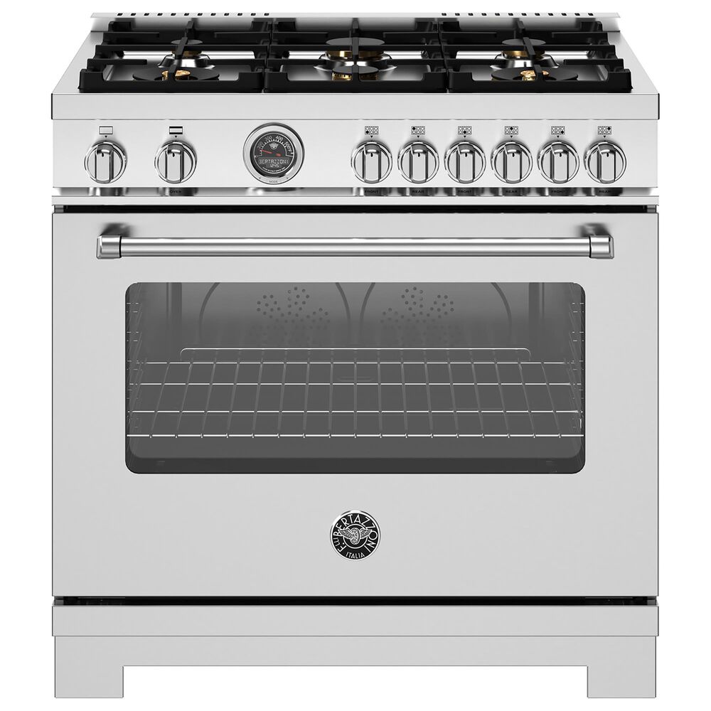 Bertazzoni Master 5.9 Cu.Ft. 6-Burner Gas Range in Stainless Steel, , large