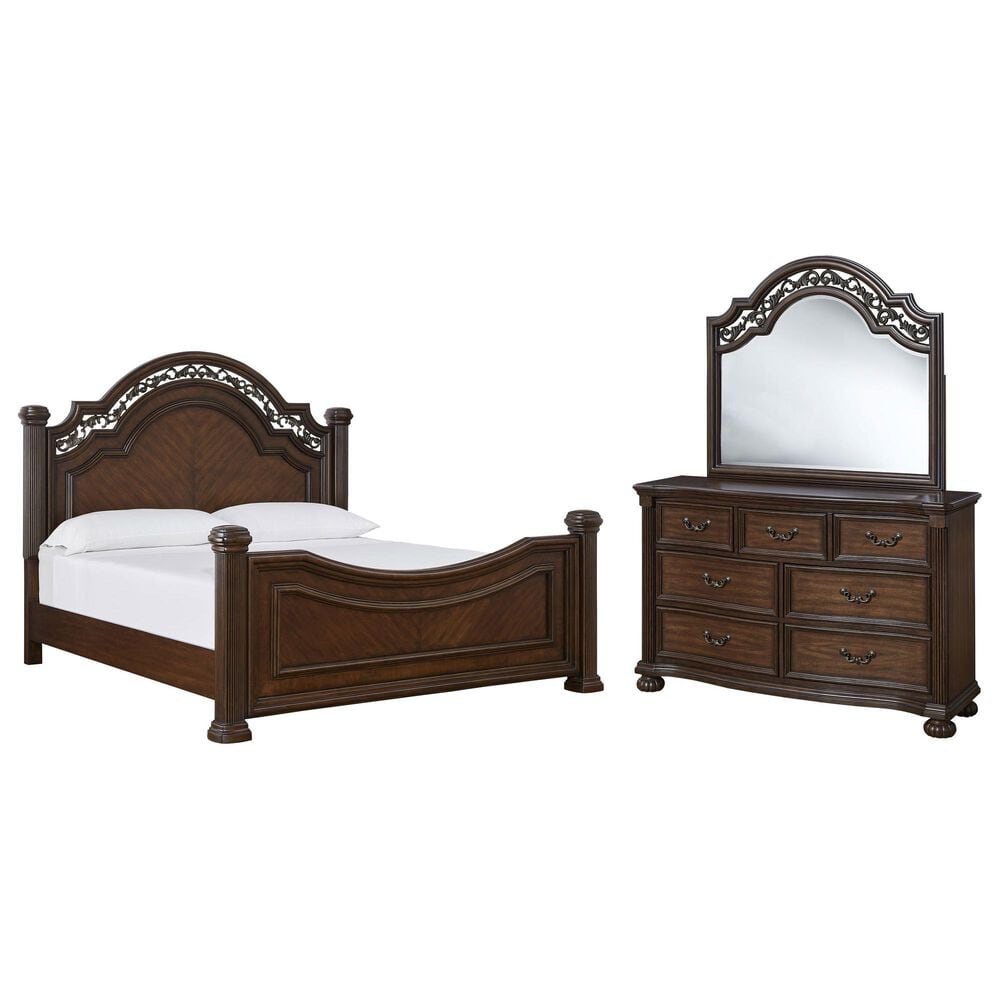 Ashley Lavinton 3-Piece California King Bedroom Set in Rich Cherry Brown, , large