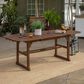 Walker Edison Acacia Wood Patio Butterfly Dining Table in Dark Brown, , large